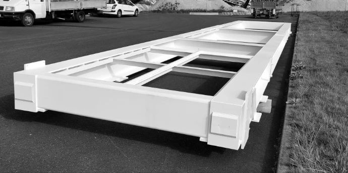 châssis de remorque métallique sur mesure réalisé par ATM17